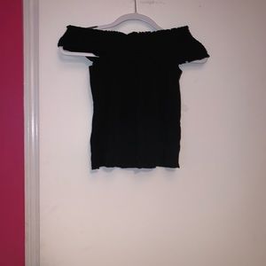 black off the shoulder top